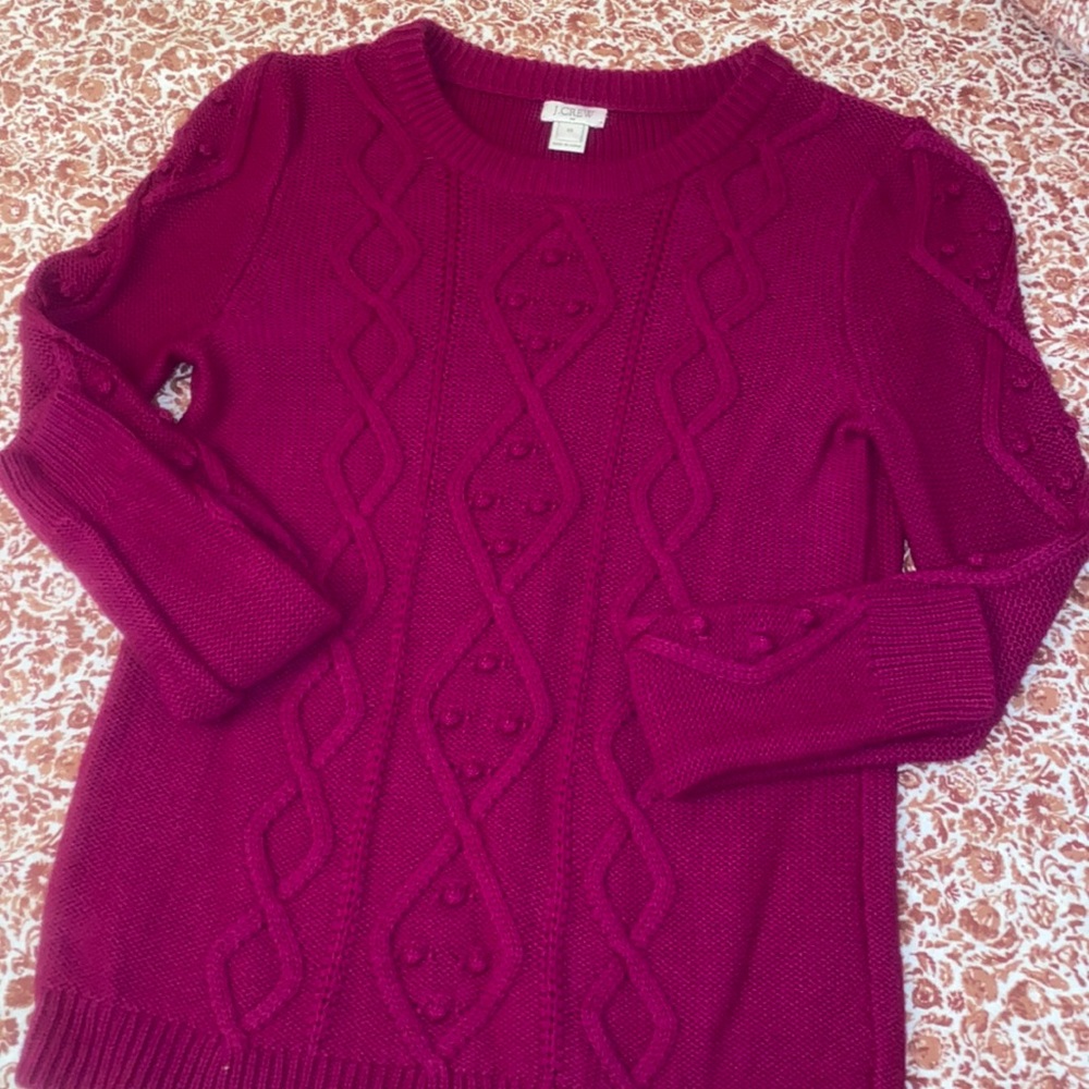 Dark Magenta Jcrew Factory Sweater